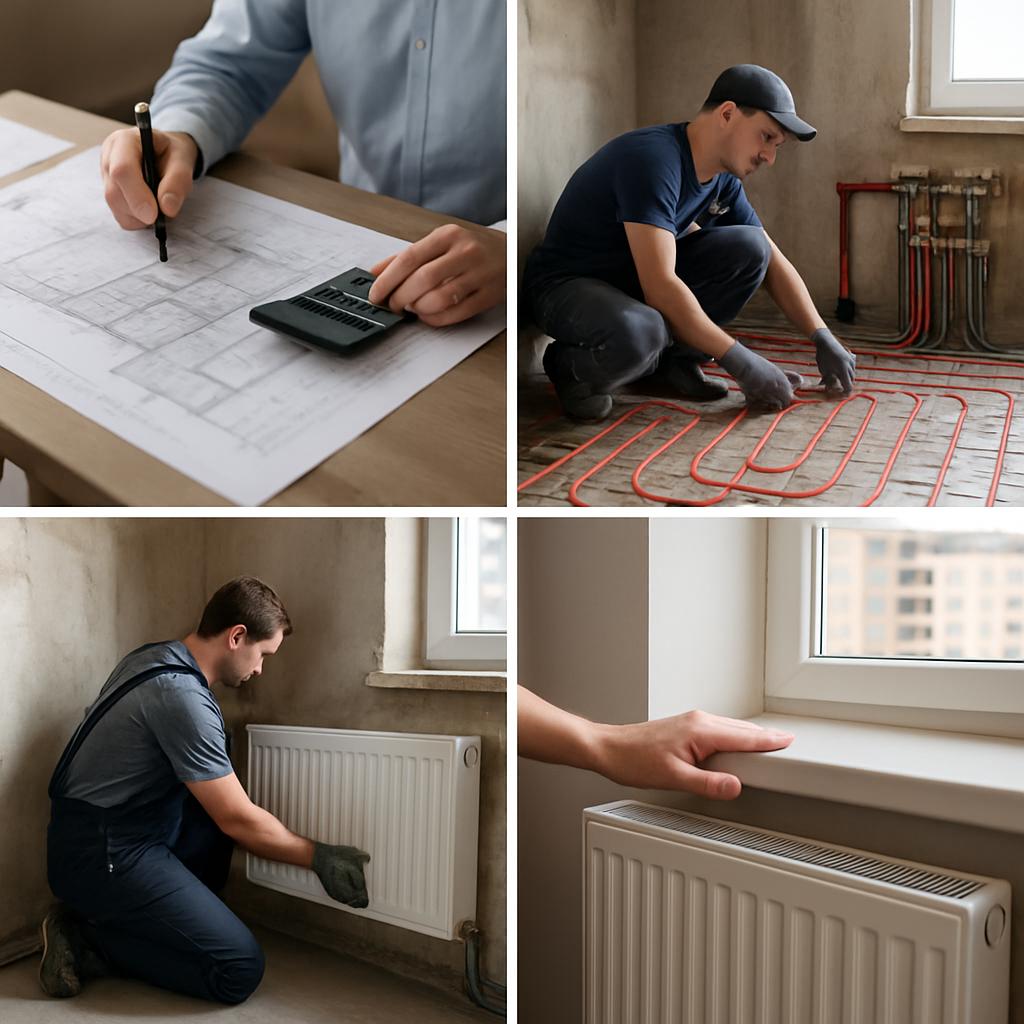 Монтаж отопления в квартире