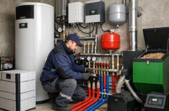 Монтаж отопления частного дома без газа в Алабино