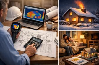 Расчет теплопотерь через ограждающие конструкции