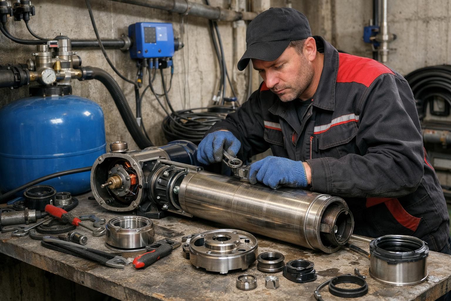 Комплексный ремонт насоса частного водоснабжения. Профессионально и с гарантией от ООО Холдинг СпецСтройАльянс Комплексный ремонт насоса частного водоснабжения. Профессионально и с гарантией от ООО Холдинг СпецСтройАльянс