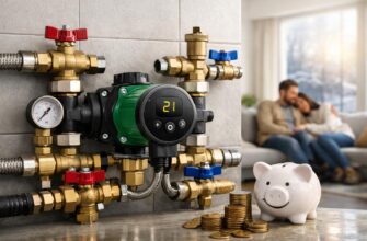 Комплект подключения отопительного контура с энергоэффективным насосом