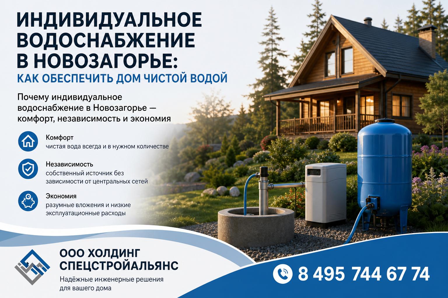 Почему индивидуальное водоснабжение в Новозагорье — комфорт, независимость и экономия Почему индивидуальное водоснабжение в Новозагорье — комфорт, независимость и экономия