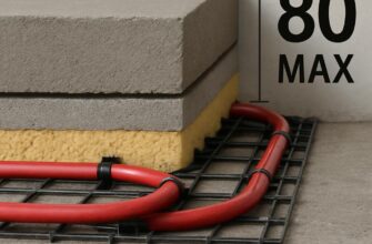 Максимальная высота стяжки для тёплого пола