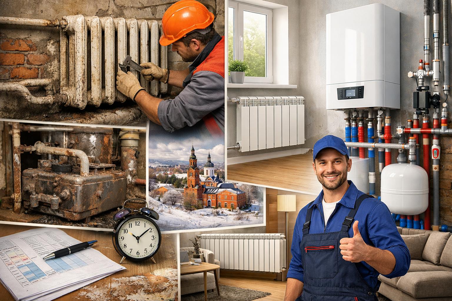 Действуйте сейчас: преимущества быстрой замены системы отопления в Хотьково