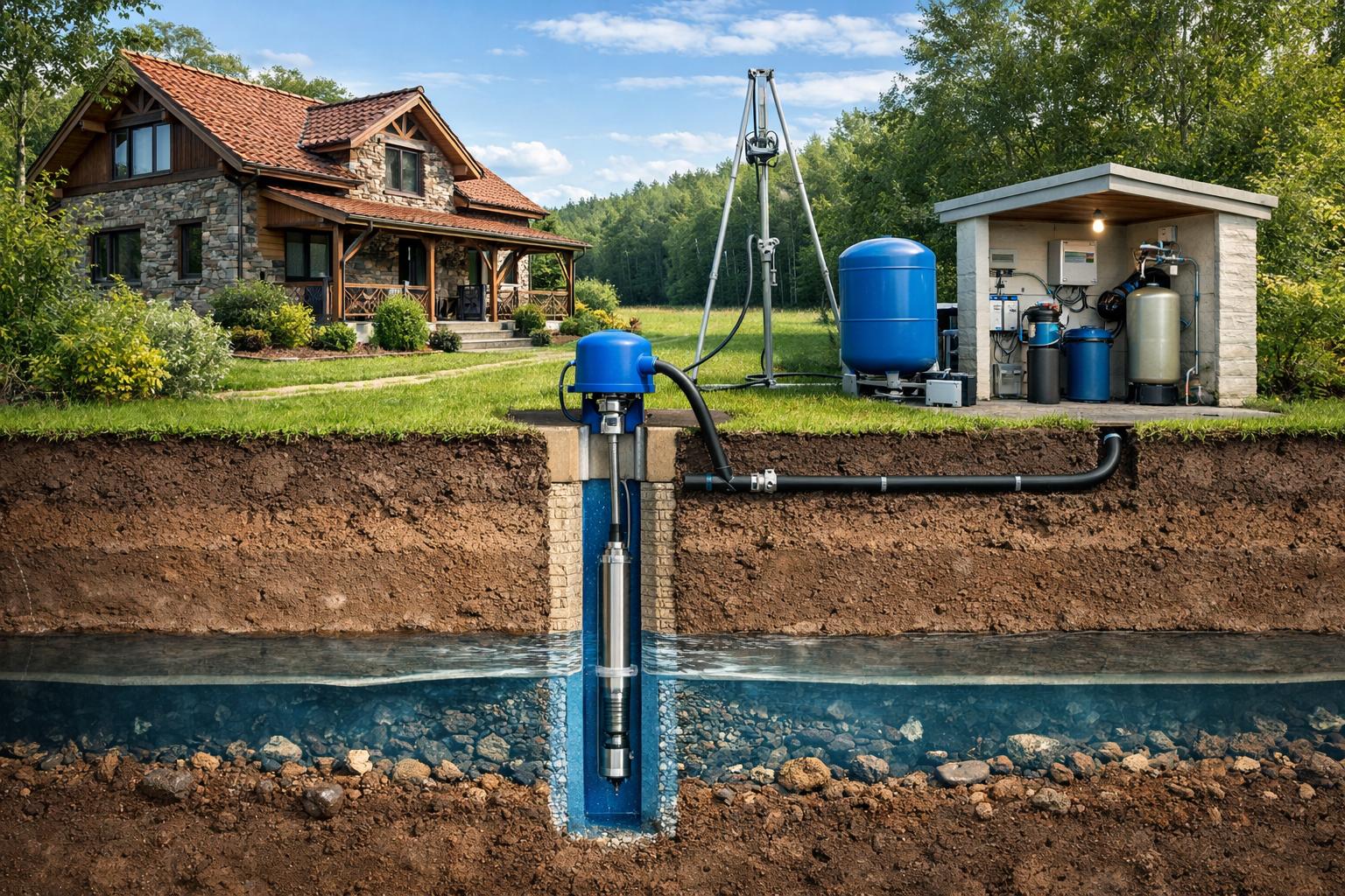 Почему скважина — оптимальное решение для надежного водоснабжения коттеджа