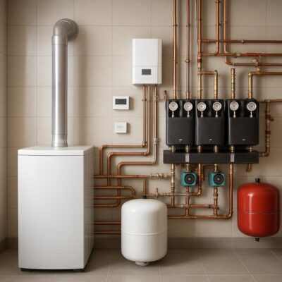 Отопление и котельная для частного дома 170 м²