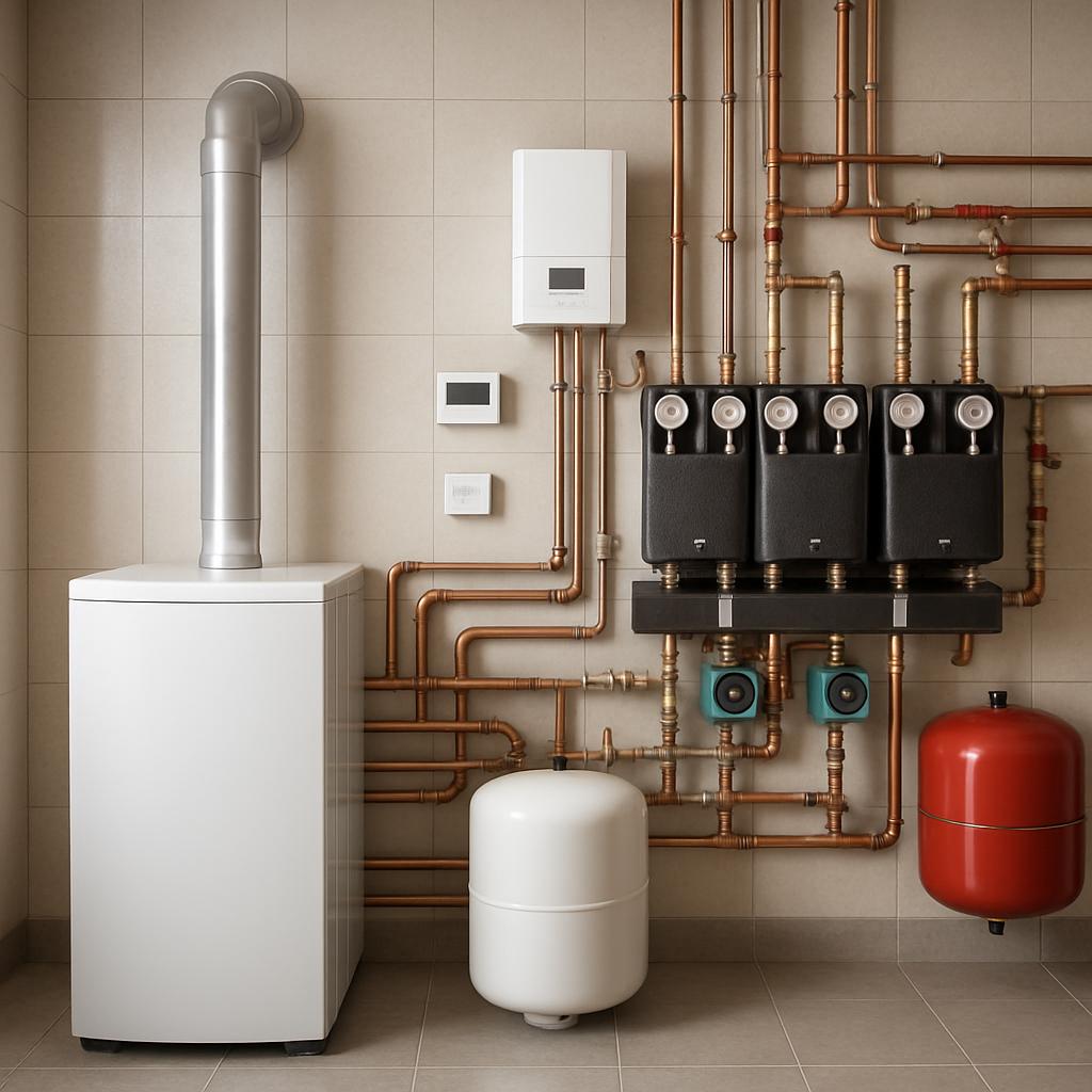 Отопление и котельная частного дома 170 м² — оптимальный проект от ООО ДИЗАЙН ПРЕСТИЖ