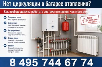 Нет циркуляции в батарее отопления?