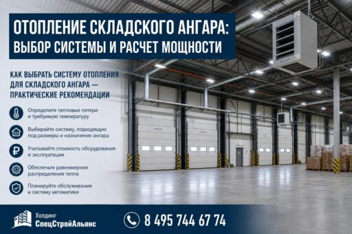 Отопление складского ангара