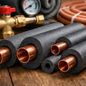 Трубы для отопления в изоляции