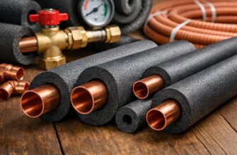 Трубы для отопления в изоляции