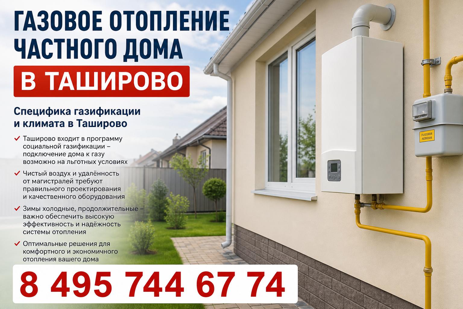 Специфика газификации и климата в Таширово