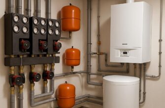 Отопление и котельная частного дома 100 м²