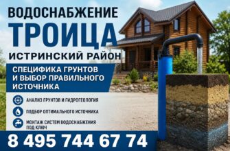 Обустройство водоснабжения в деревне Троица Истринского района