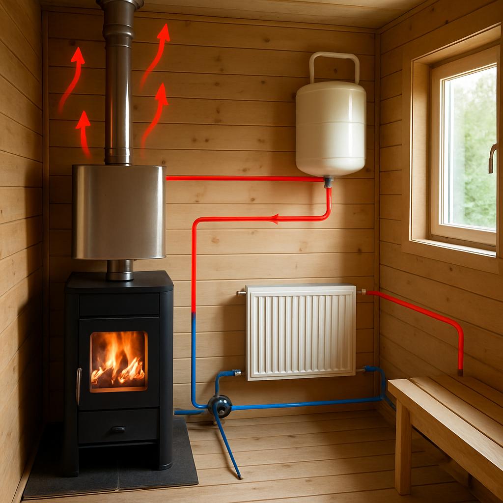 Выбор эффективной и безопасной схемы отопления для бани: принципы и ориентиры Выбор эффективной и безопасной схемы отопления для бани: принципы и ориентиры