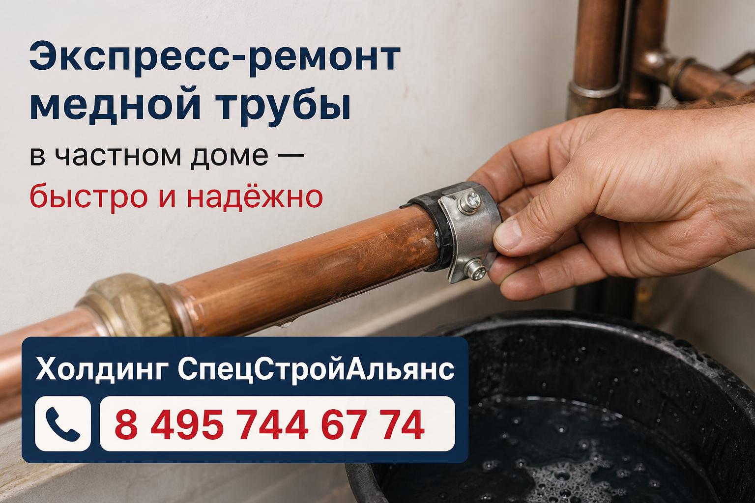 Экспресс‑ремонт медной трубы в частном доме — быстро и надёжно от Экспресс‑ремонт медной трубы в частном доме — быстро и надёжно от