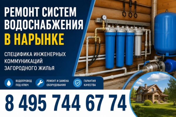 Ремонт систем водоснабжения в Нарынке