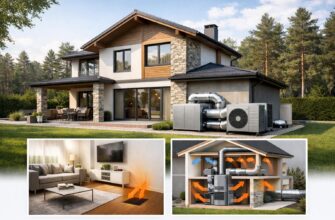 Воздушное отопление частного дома в Кокошкино