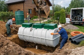 Установка септика для частного дома