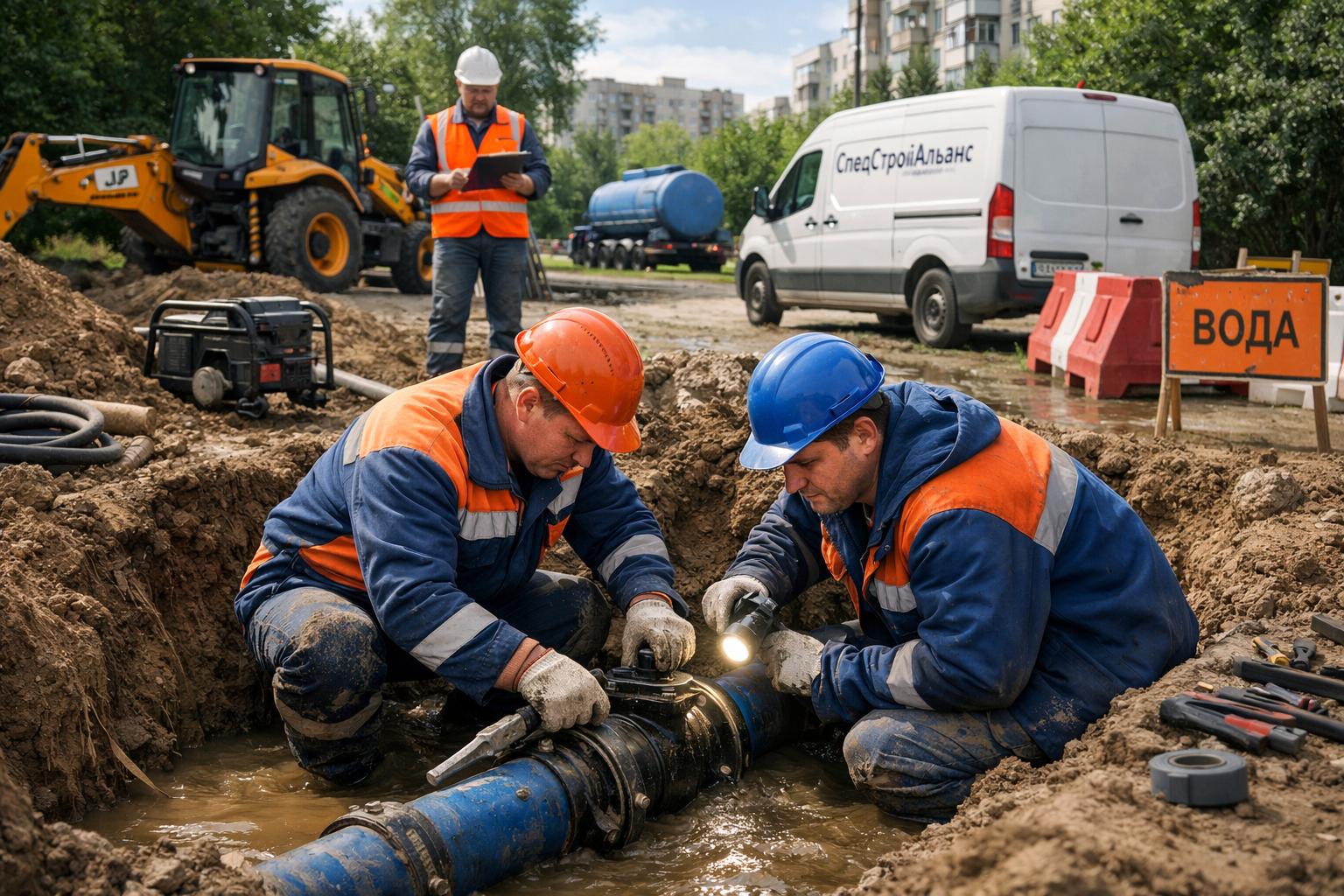 Надёжный ремонт водоснабжения в Лыткино от ООО Холдинг СпецСтройАльянс — качество, проверенное временем Надёжный ремонт водоснабжения в Лыткино от ООО Холдинг СпецСтройАльянс — качество, проверенное временем