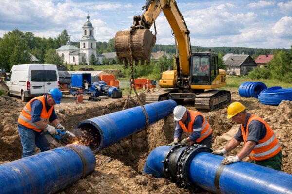 Ремонт систем водоснабжения в Курьяново (Волоколамский район)