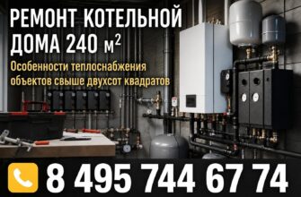 Ремонт котельной в частном доме 240 м²