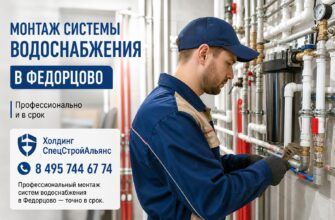 Монтаж системы водоснабжения в Федорцово