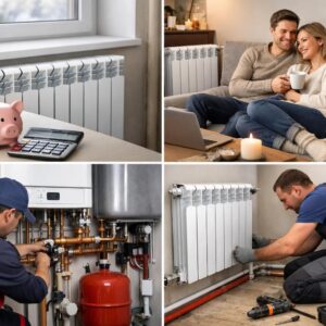 Автономное отопление с алюминиевыми радиаторами