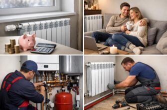 Автономное отопление с алюминиевыми радиаторами