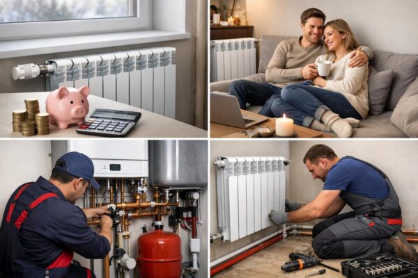 Автономное отопление с алюминиевыми радиаторами