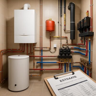 Отопление и котельная для частного дома 140 м²