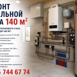 Ремонт котельной в частном доме 140 м²