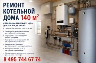 Ремонт котельной в частном доме 140 м²