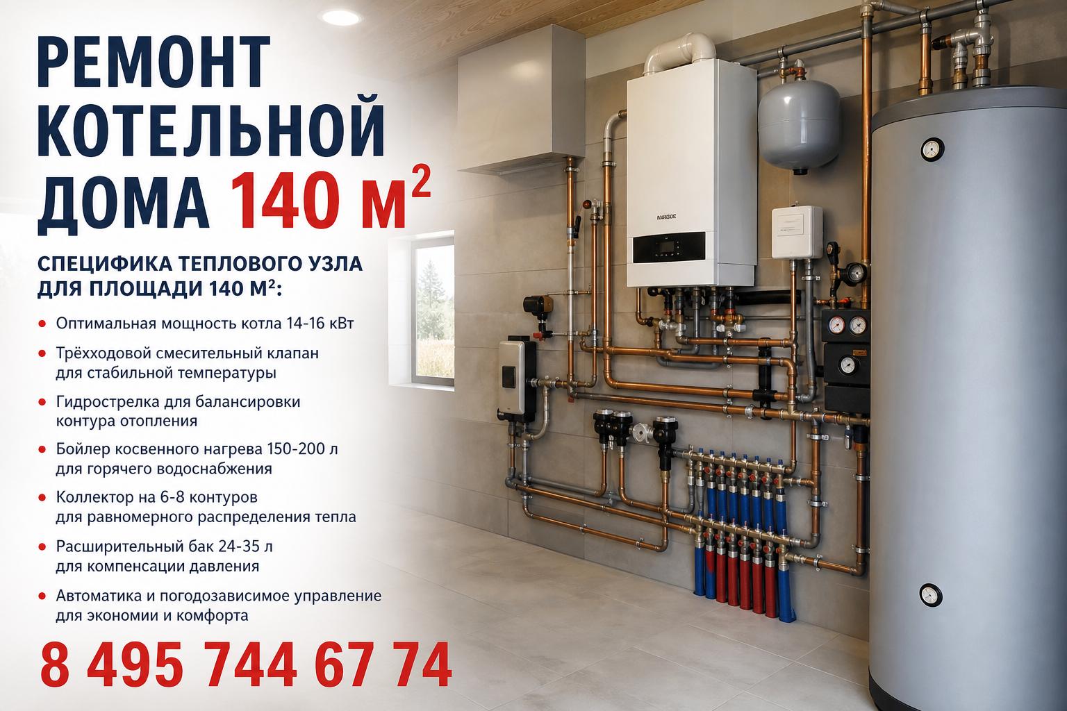 Специфика теплового узла для площади 140 квадратов Специфика теплового узла для площади 140 квадратов