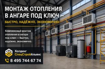 Монтаж отопления в ангаре под ключ