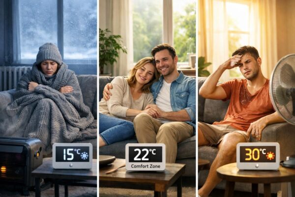 Комфорт в помещении сильно зависит от температуры воздуха