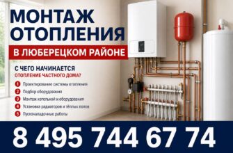 Монтаж отопления в Люберецком районе