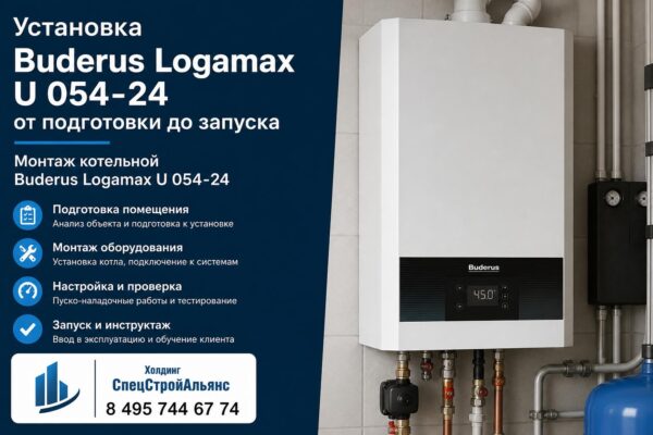 Установка Buderus Logamax U 054-24