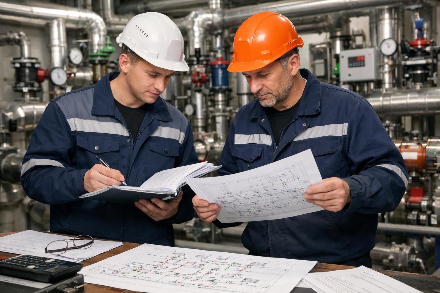 Практическая подготовка к настройке теплового пункта: проверка документации и схем