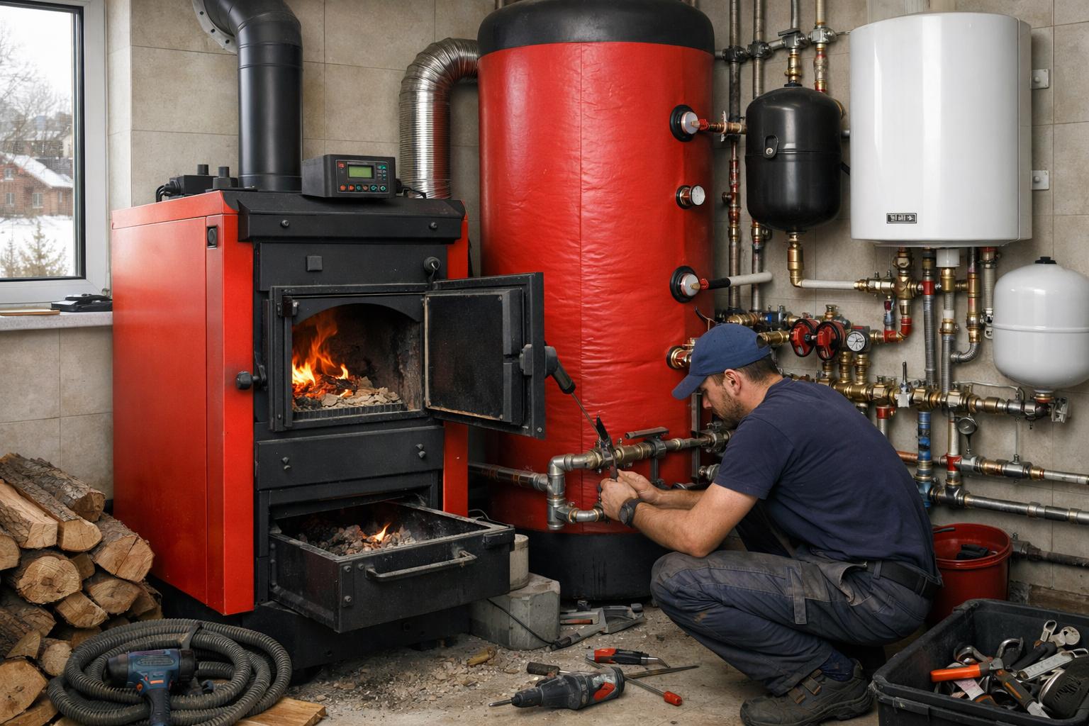Надежное тепло в Одинцово: монтаж твердотопливных отопительных систем под ключ