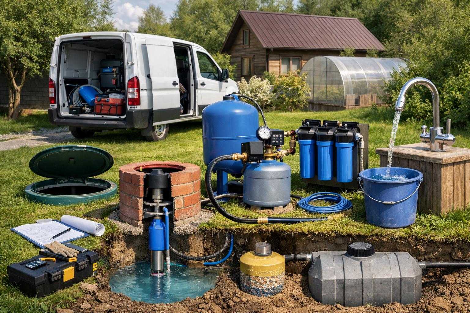 Получите чистую воду без забот — бесплатный выезд и обследование участка от