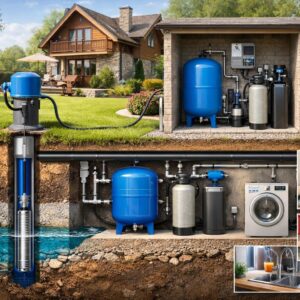 Водоснабжение коттеджа из скважины