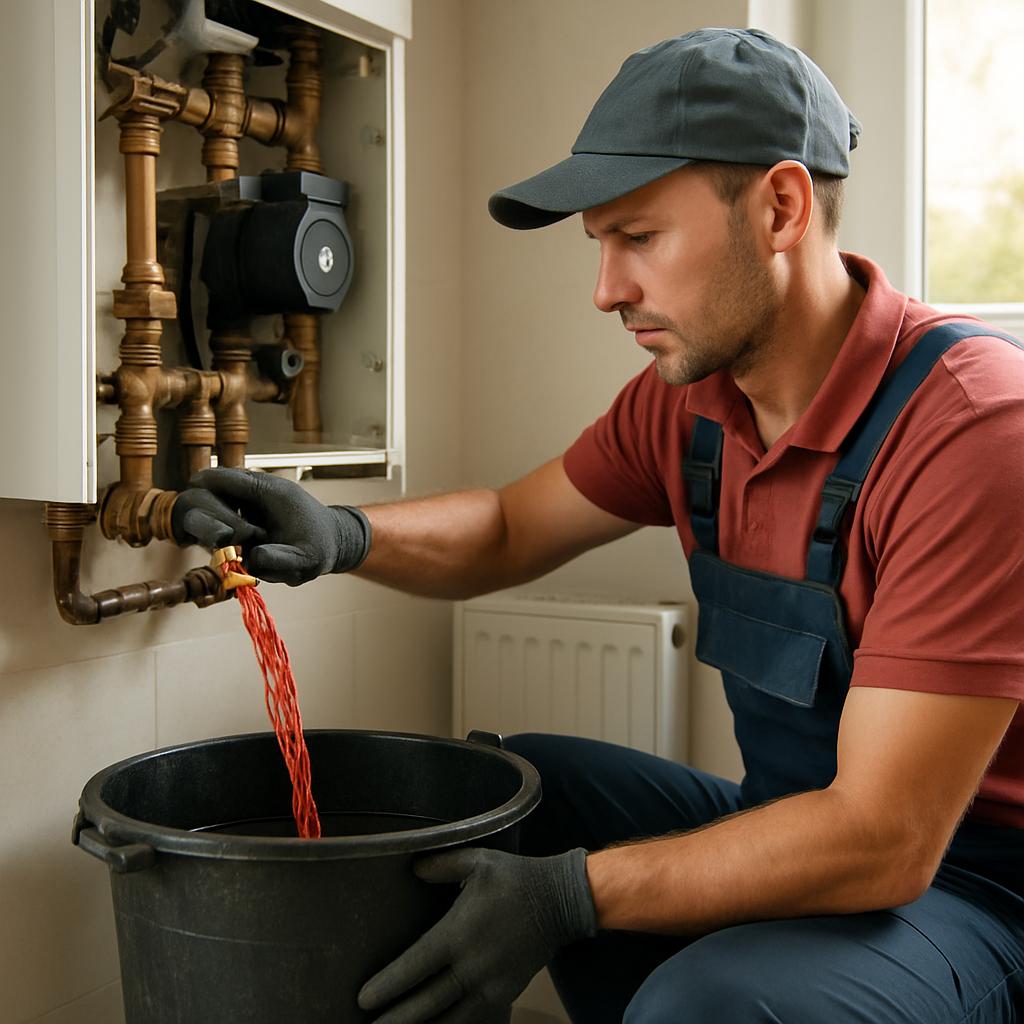 Замена теплоносителя водяного отопления