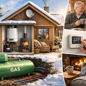 Комбинированное отопление дачи от газгольдера