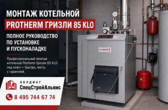 Монтаж котельной Protherm Гризли 85 KLO