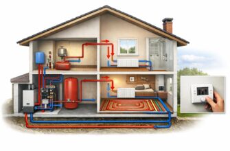 Принцип работы водяного отопления коттеджа