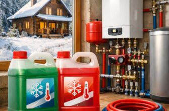 Отопление загородного дома: антифриз