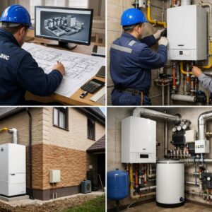 Установка газового отопления под ключ в частном доме