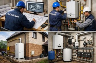 Установка газового отопления под ключ в частном доме