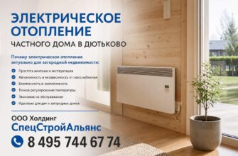 Электрическое отопление частного дома в Дютьково